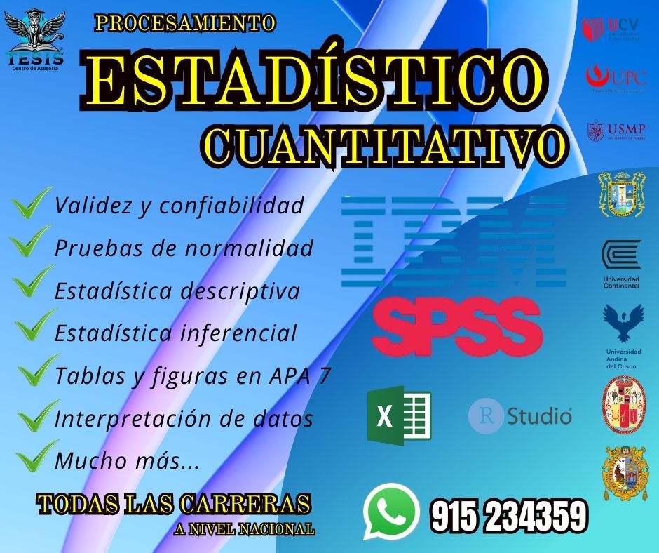 servicio de procesamiento estadístico cuantitativo