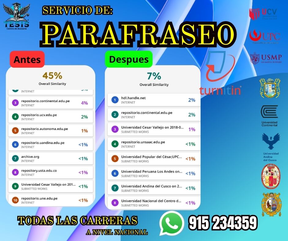 servicio de parafraseo