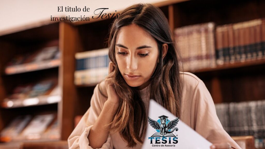 el titulo de investigación, tesis cat