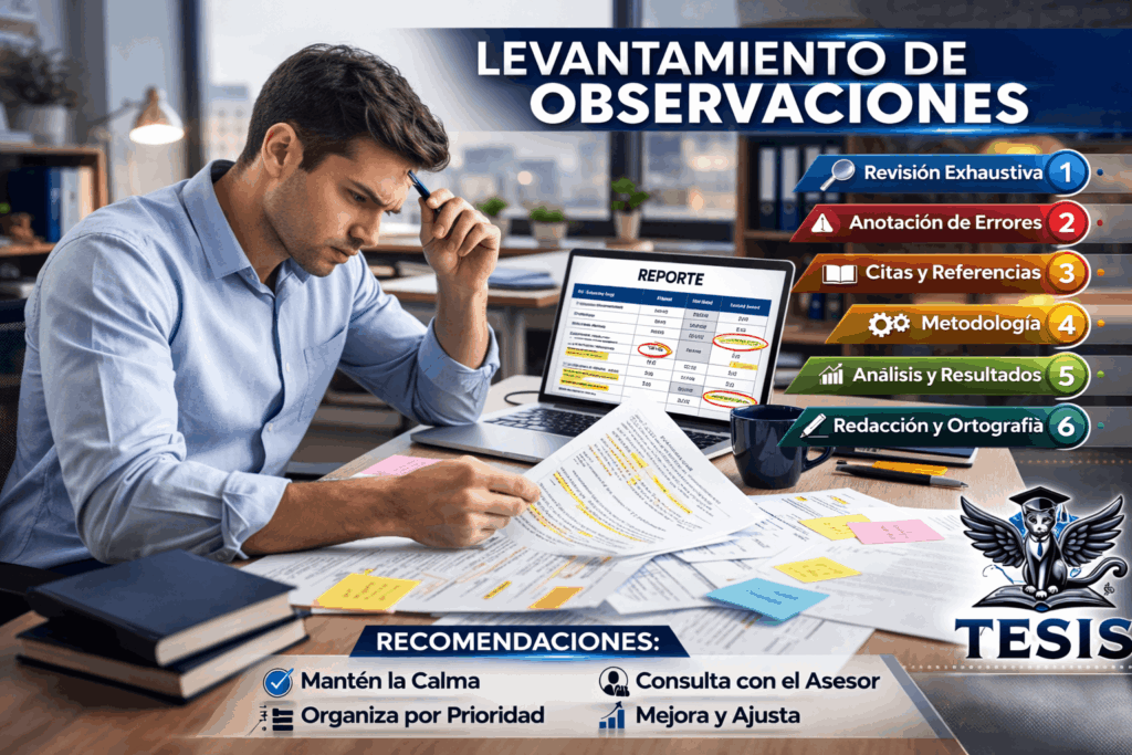 levantamiento de observaciones tesis cat