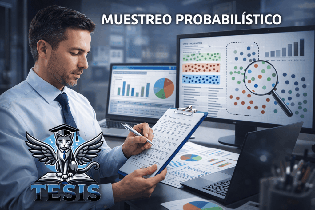 muestreo probabilístico tesis cat