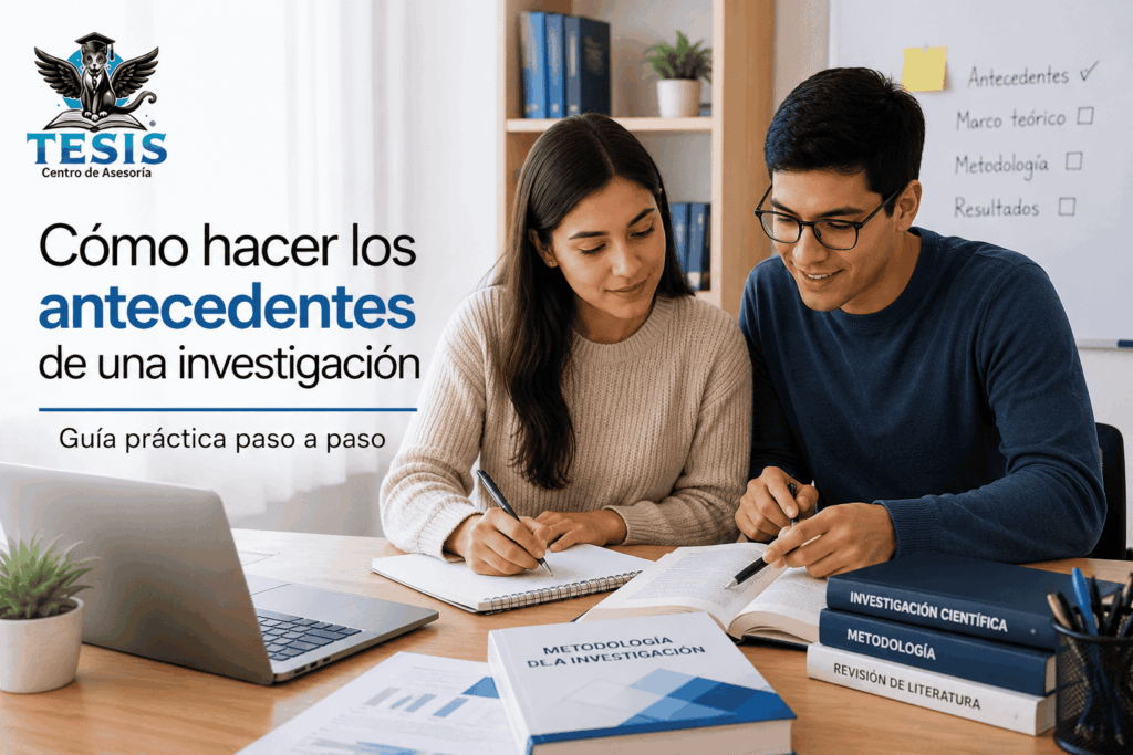 Antecedentes de una investigación Tesis Cat